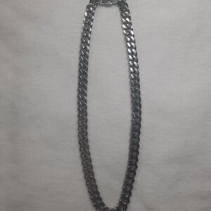 GLD Shop Cuban Chain White Gold 22"